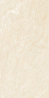 "Beige digital marble texture with prominent flowing lighter beige and white veins."