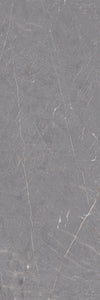 "Mid-grey polished marble digital texture with fine white and rust-colored veins."